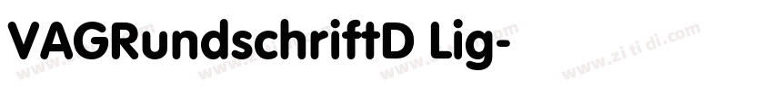 VAGRundschriftD Lig字体转换